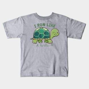 I Run Like A Turtle Kids T-Shirt